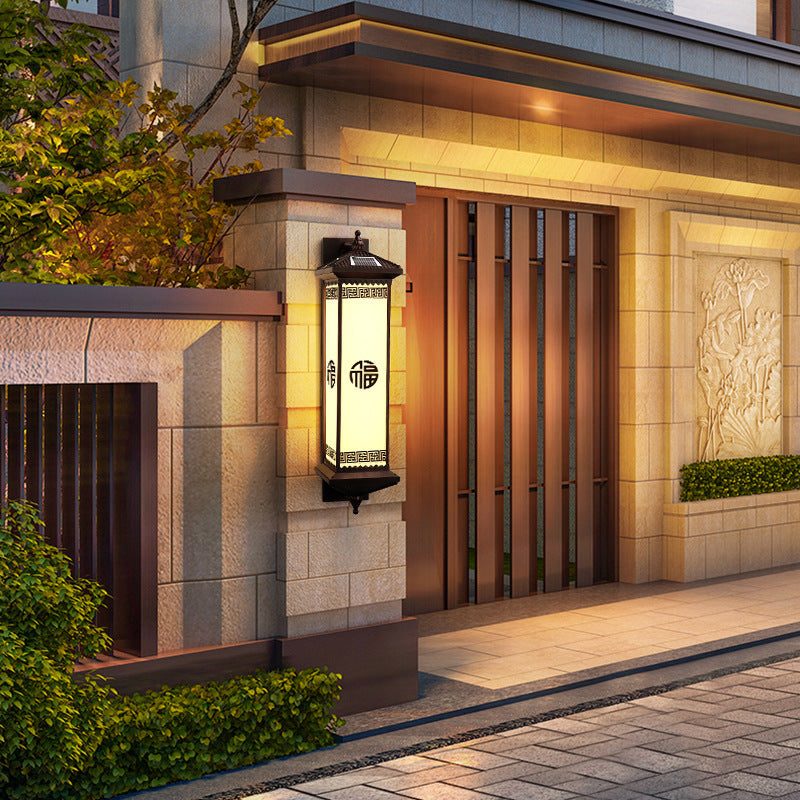 Chinese Happiness Wealth Pattern LED Wall Sconce Lamp