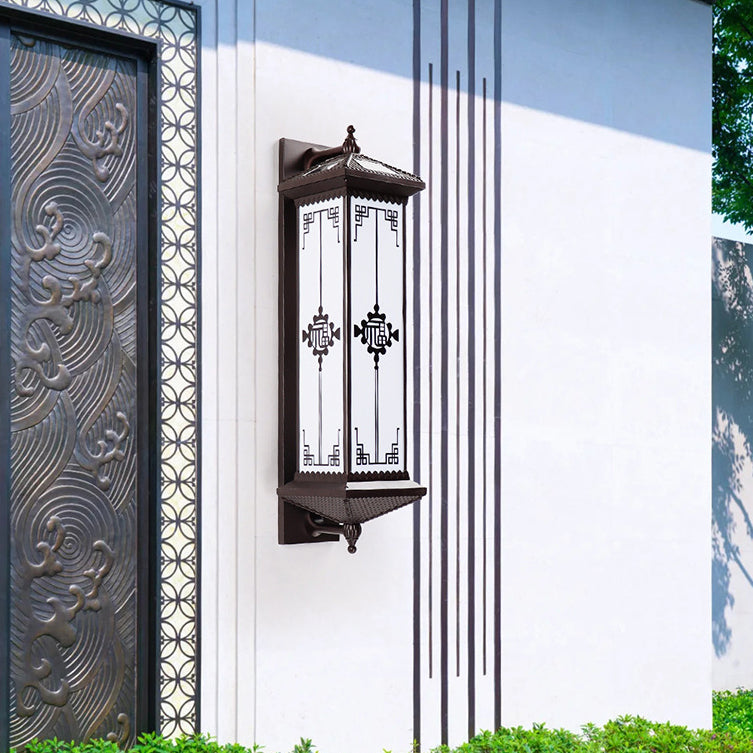 Chinese Happiness Wealth Pattern LED Wall Sconce Lamp
