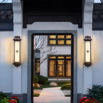 Chinese Happiness Wealth Pattern LED Wall Sconce Lamp