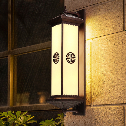 Chinese Happiness Wealth Pattern LED Wall Sconce Lamp