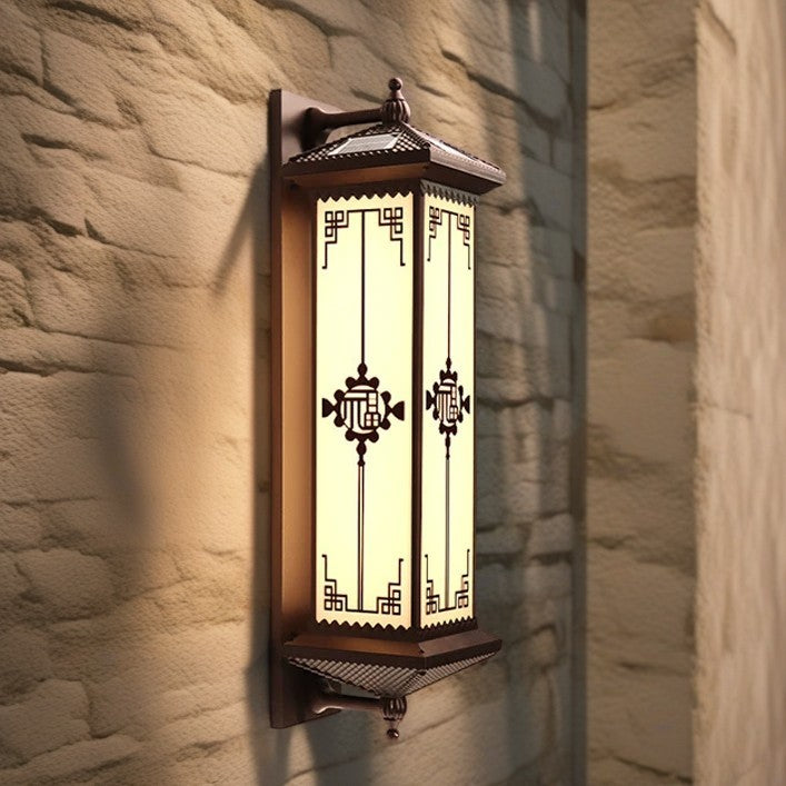 Chinese Happiness Wealth Pattern LED Wall Sconce Lamp