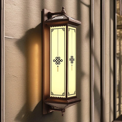 Chinese Happiness Wealth Pattern LED Wall Sconce Lamp