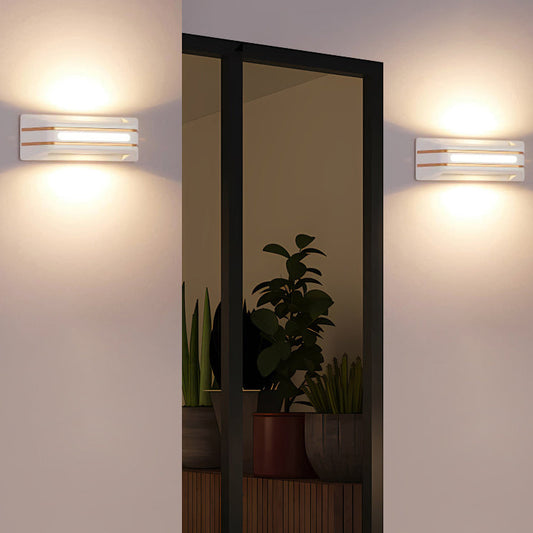 Simplicity Aluminum Rectangular Stripe LED Wall Sconce Lamp