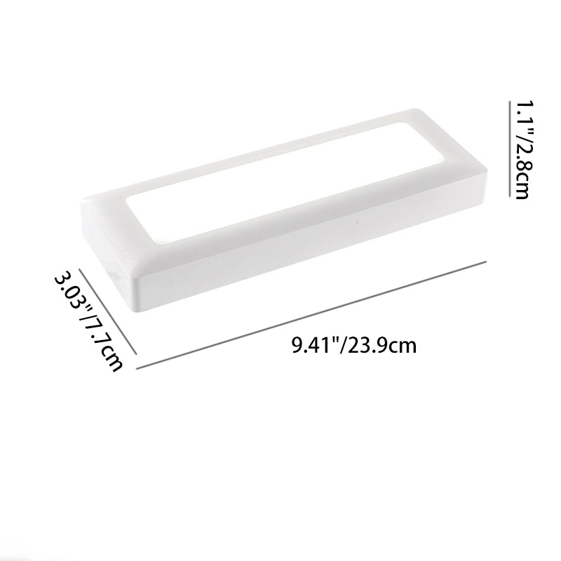 Waterproof PC PS Rectangular Recessed LED Wall Sconce Lamp