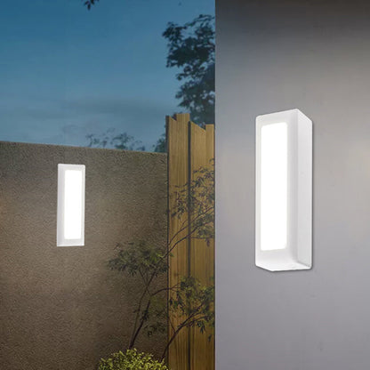 Waterproof PC PS Rectangular Recessed LED Wall Sconce Lamp