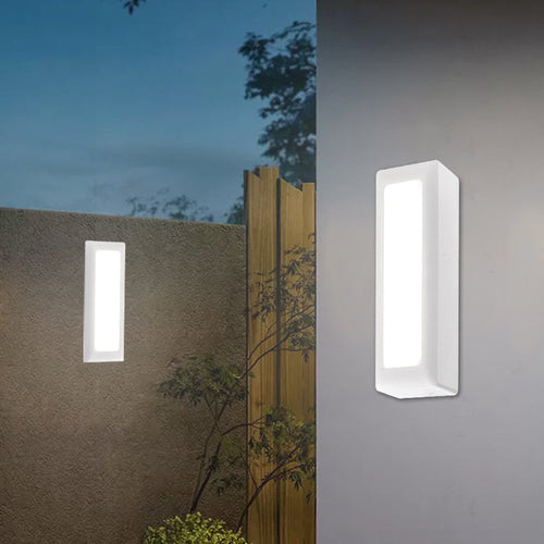 Waterproof PC PS Rectangular Recessed LED Wall Sconce Lamp