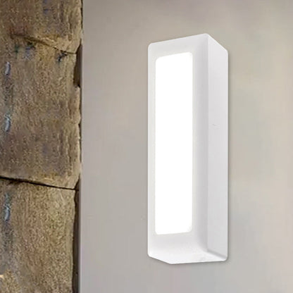 Waterproof PC PS Rectangular Recessed LED Wall Sconce Lamp