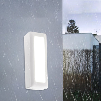 Waterproof PC PS Rectangular Recessed LED Wall Sconce Lamp