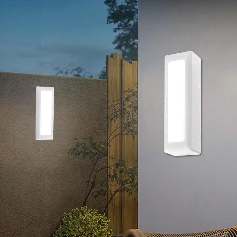 Waterproof PC PS Rectangular Recessed LED Wall Sconce Lamp