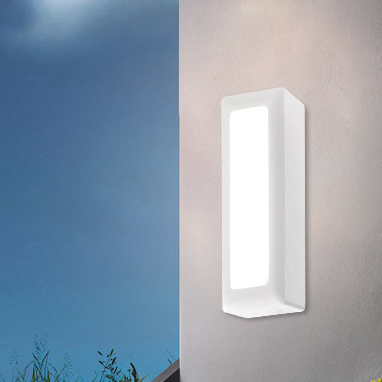 Waterproof PC PS Rectangular Recessed LED Wall Sconce Lamp