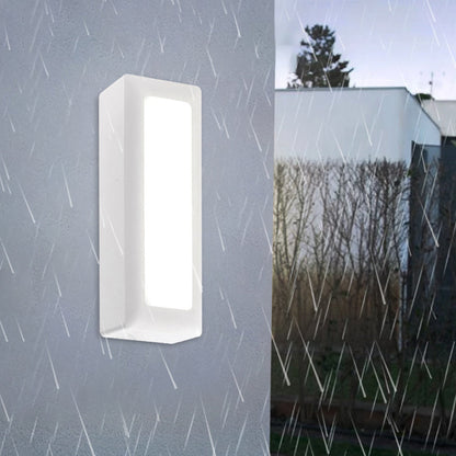 Waterproof PC PS Rectangular Recessed LED Wall Sconce Lamp