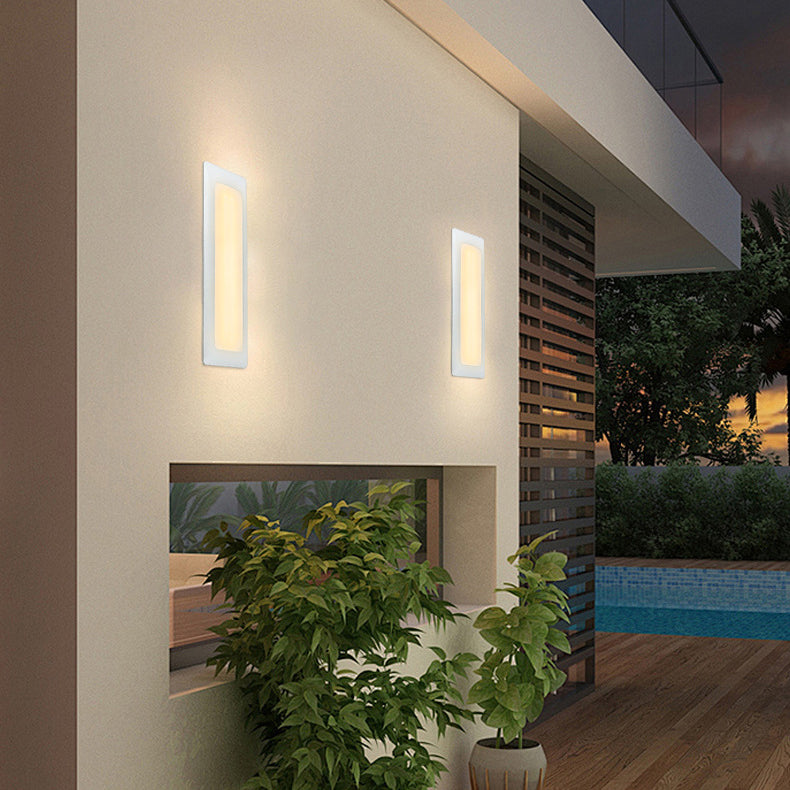 Waterproof PC PS Rectangular Recessed LED Wall Sconce Lamp