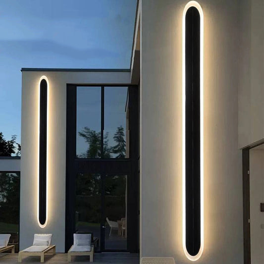 Simplicity Aluminum Acrylic Strip Wave LED Wall Sconce Lamp