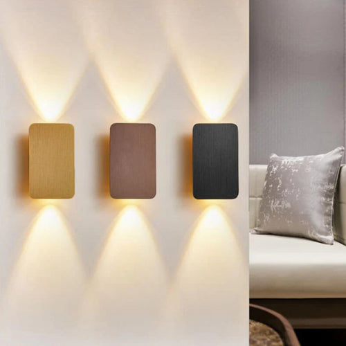 Nordic Minimalist Aluminum Flat Panel LED Wall Sconce