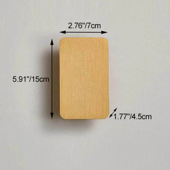 Nordic Minimalist Aluminum Flat Panel LED Wall Sconce