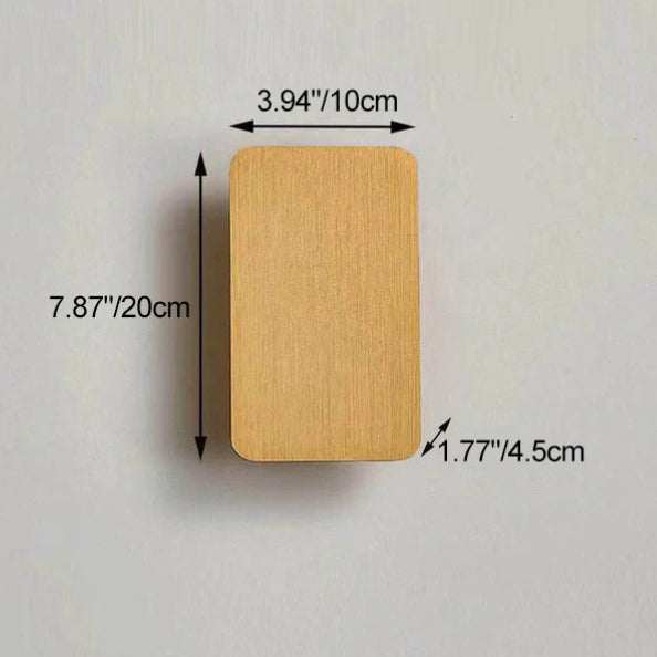Nordic Minimalist Aluminum Flat Panel LED Wall Sconce