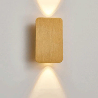 Nordic Minimalist Aluminum Flat Panel LED Wall Sconce