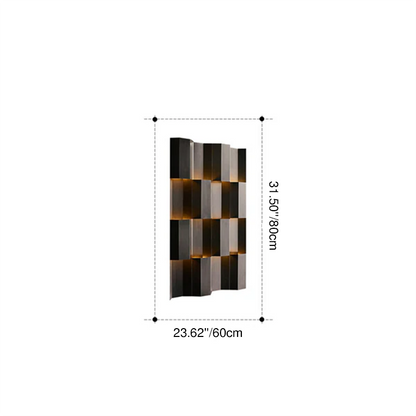 Waterproof Stainless Steel Rectangular LED Wall Sconce Lamp