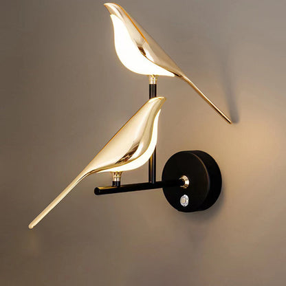 Zinc Alloy Acrylic Bird Adjustable LED Wall Sconce Lamp
