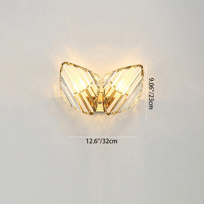 Metal Acrylic Diamond-Pattern 1/2/3-Light Wall Sconce Lamp