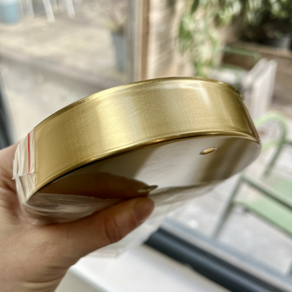 Modern Simple Iron Plated Brass Cone Round 1-Light Wall Sconce Lamp