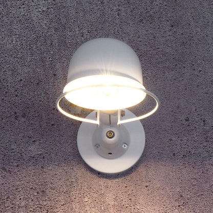 Vintage Iron Dome Adjustable 1-Light Wall Sconce Lamp