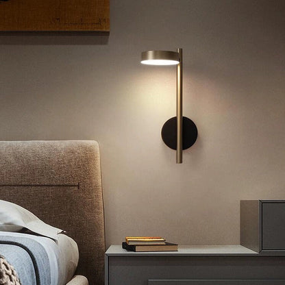 Rotatable Long Cylinder Round Aluminum LED Wall Sconce Lamp