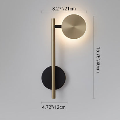 Rotatable Long Cylinder Round Aluminum LED Wall Sconce Lamp