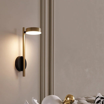 Rotatable Long Cylinder Round Aluminum LED Wall Sconce Lamp