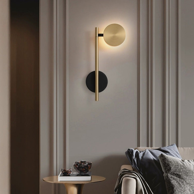 Rotatable Long Cylinder Round Aluminum LED Wall Sconce Lamp