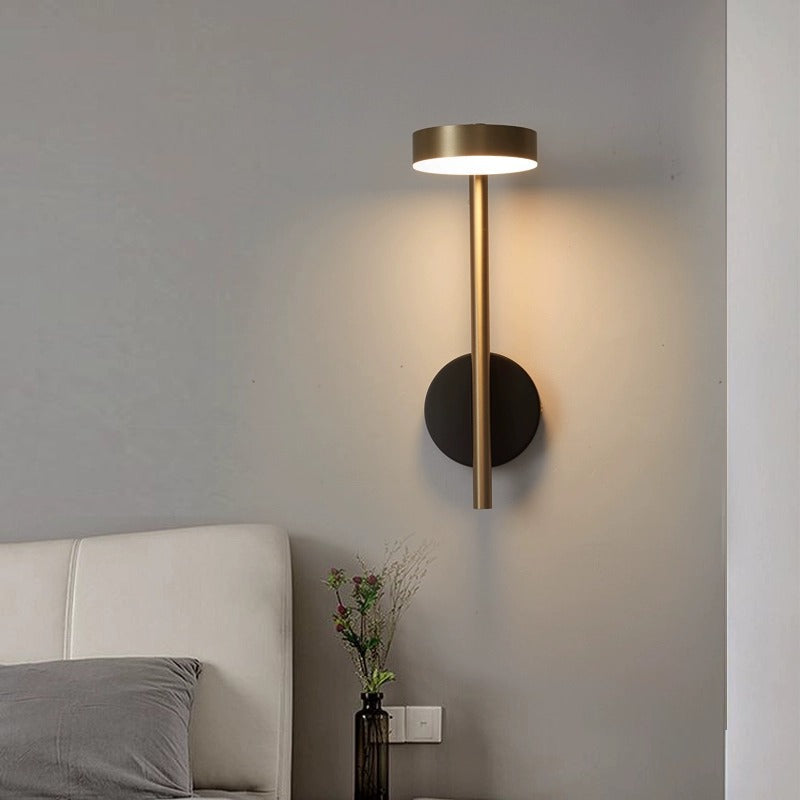Rotatable Long Cylinder Round Aluminum LED Wall Sconce Lamp