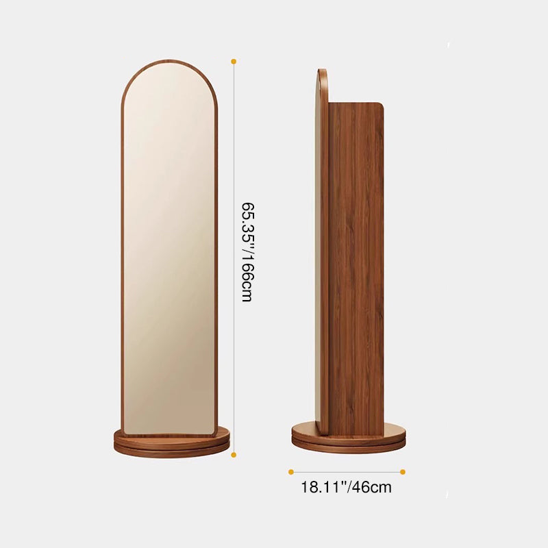 Modern Fiberboard Floor Mirror