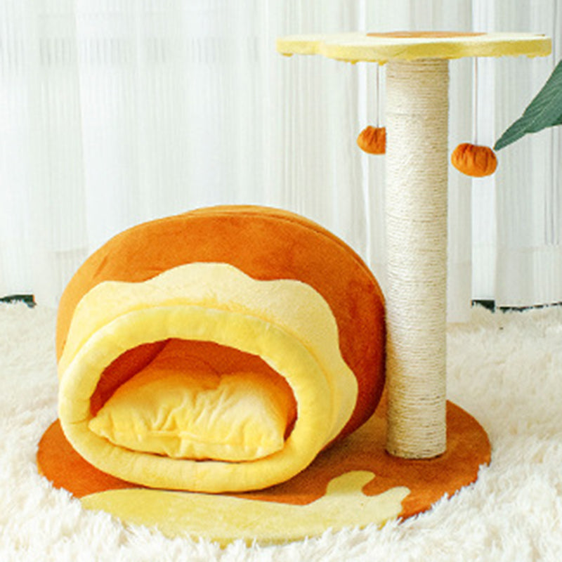 Teddy Bear Cat Tree & Condo with Perch