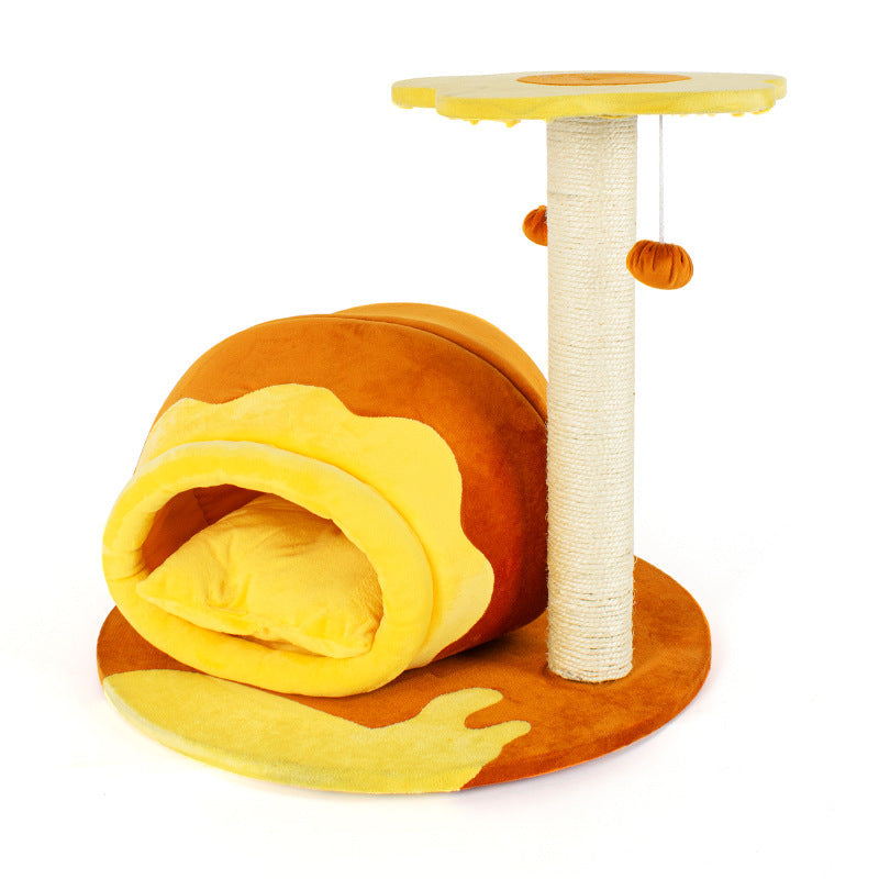 Teddy Bear Cat Tree & Condo with Perch