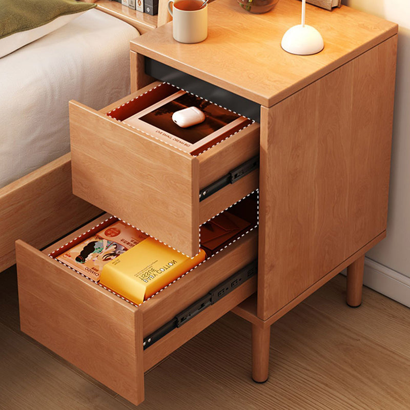 Modern Wood Solid Wood Nightstand
