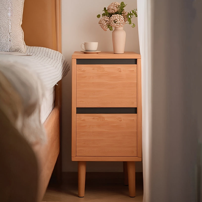 Modern Wood Solid Wood Nightstand