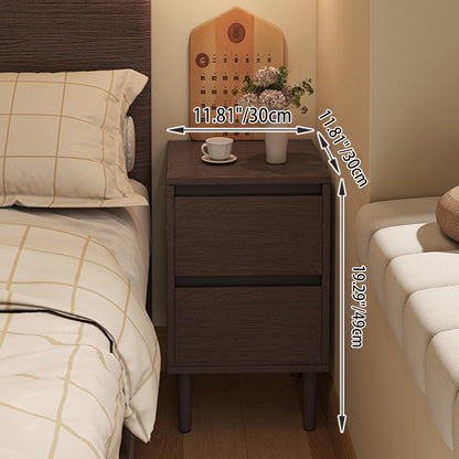 Modern Wood Solid Wood Nightstand