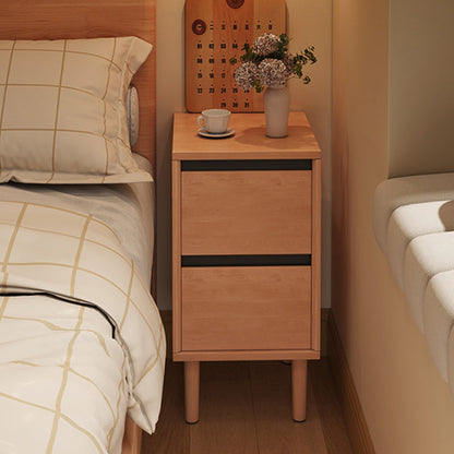 Modern Wood Solid Wood Nightstand