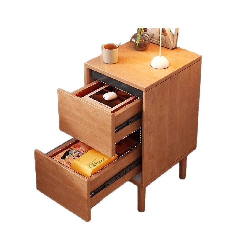 Modern Wood Solid Wood Nightstand