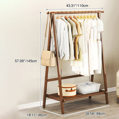 Contemporary Scandinavian Bamboo Hall Tree
