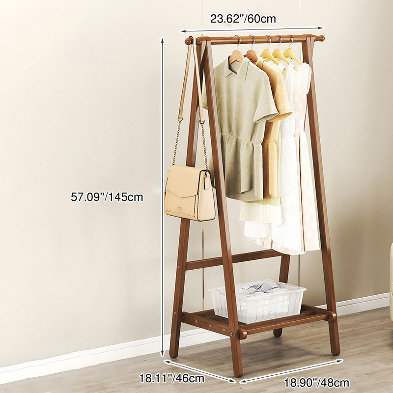 Contemporary Scandinavian Bamboo Hall Tree