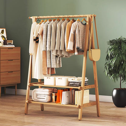 Contemporary Scandinavian Bamboo Hall Tree