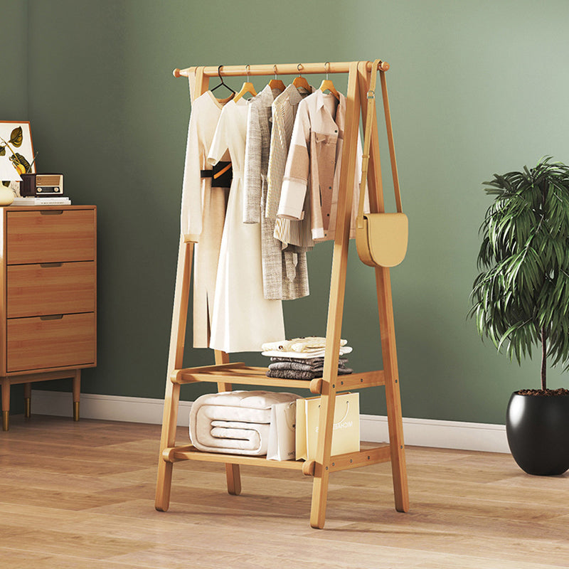 Contemporary Scandinavian Bamboo Hall Tree