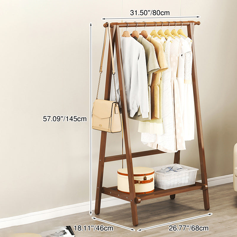 Contemporary Scandinavian Bamboo Hall Tree