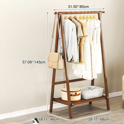 Contemporary Scandinavian Bamboo Hall Tree
