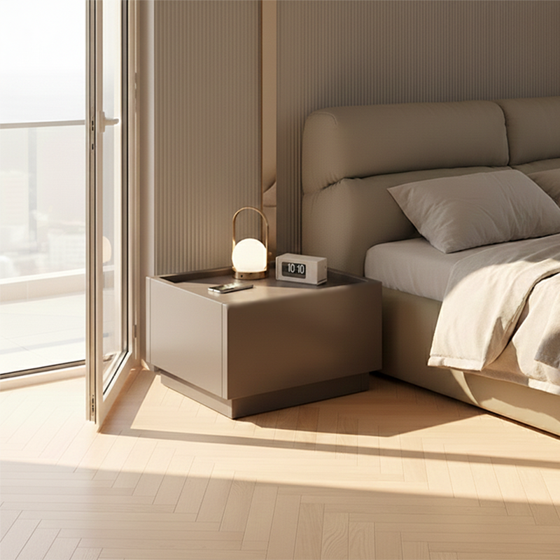 Modern Minimalist Fiberboard Nightstand