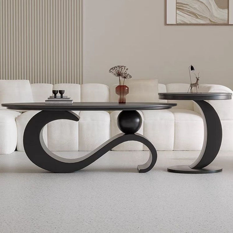 Contemporary Carbon Steel Coffee Table