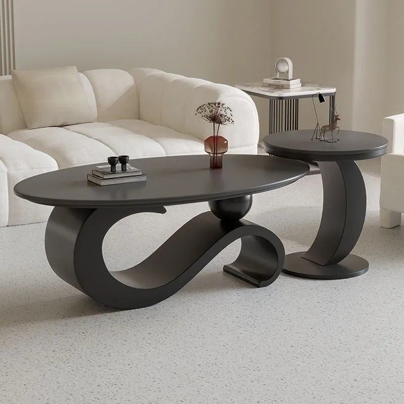 Contemporary Carbon Steel Coffee Table