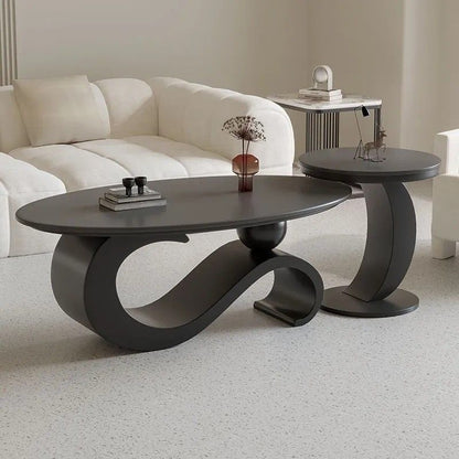 Contemporary Carbon Steel Coffee Table