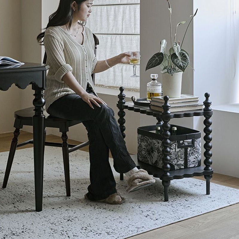 Traditional Wood Solid Wood Side Table